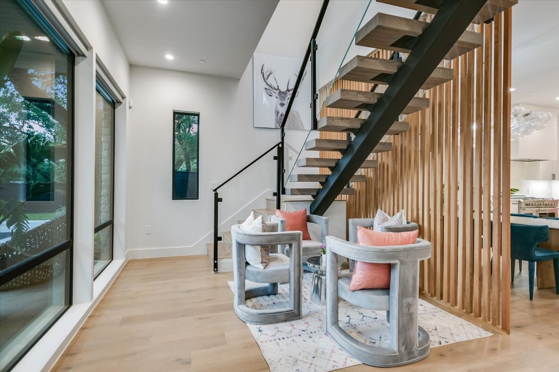 403 Ridgewood Road Austin, TX 78746 - Photo 25 of 34 a view of entryway and hall with wooden floor