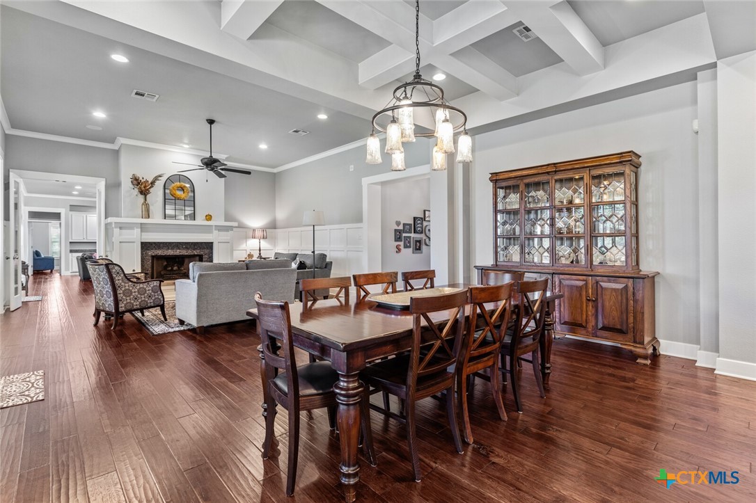 8355 Poison Oak Road, Unit H Temple, TX 76502 - Photo 16 of 48 a view of a dining room with furniture window and wooden floor