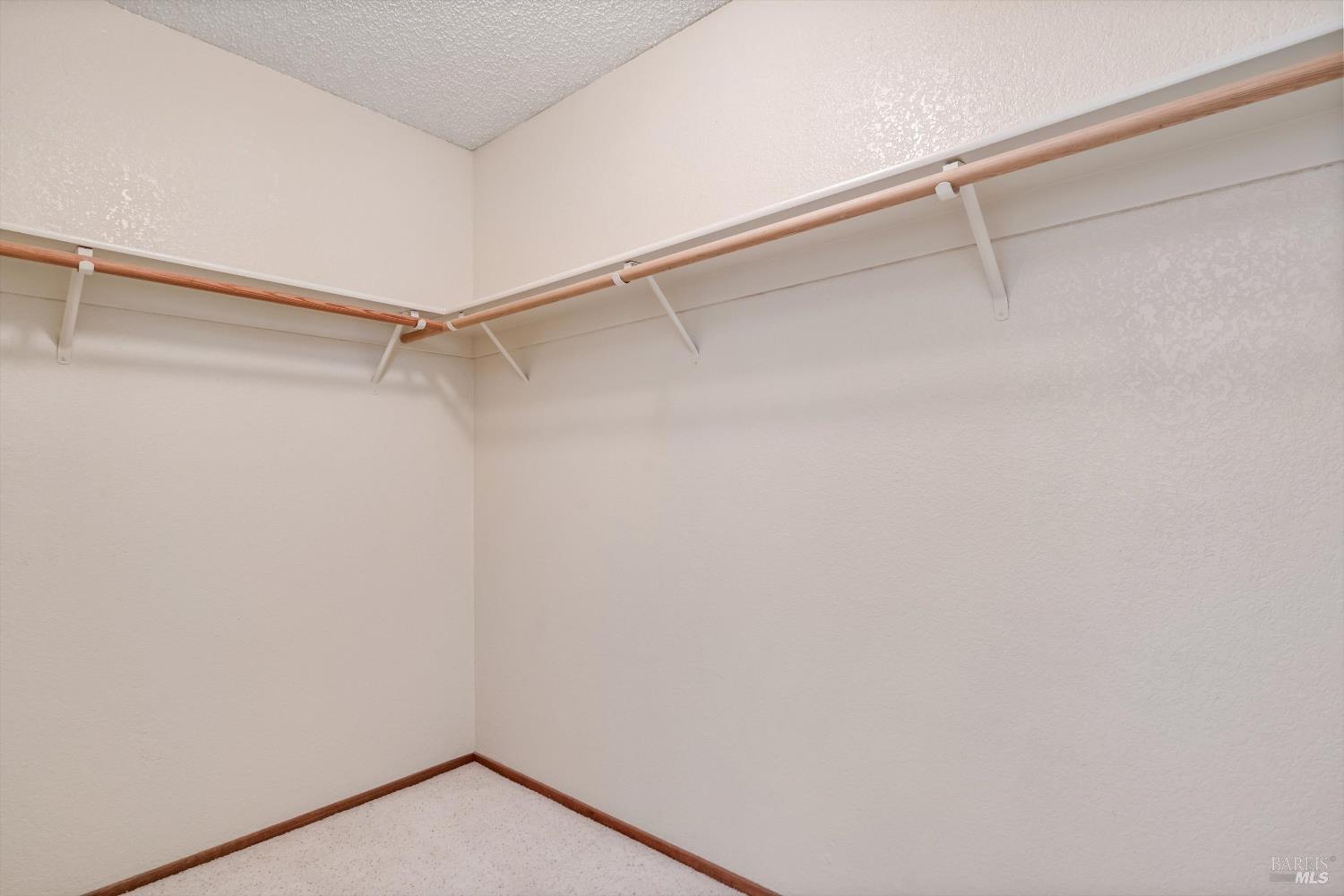 7408 Maximillian Place Rohnert Park, CA 94928 - Photo 14 of 19 An exceptionally large walk-in closet offers abundant storage and organization space, easily accommodating an extensive wardrobe, seasonal items, and accessories. A standout feature of the primary suite, this spacious closet provides both convenience and functionality.
