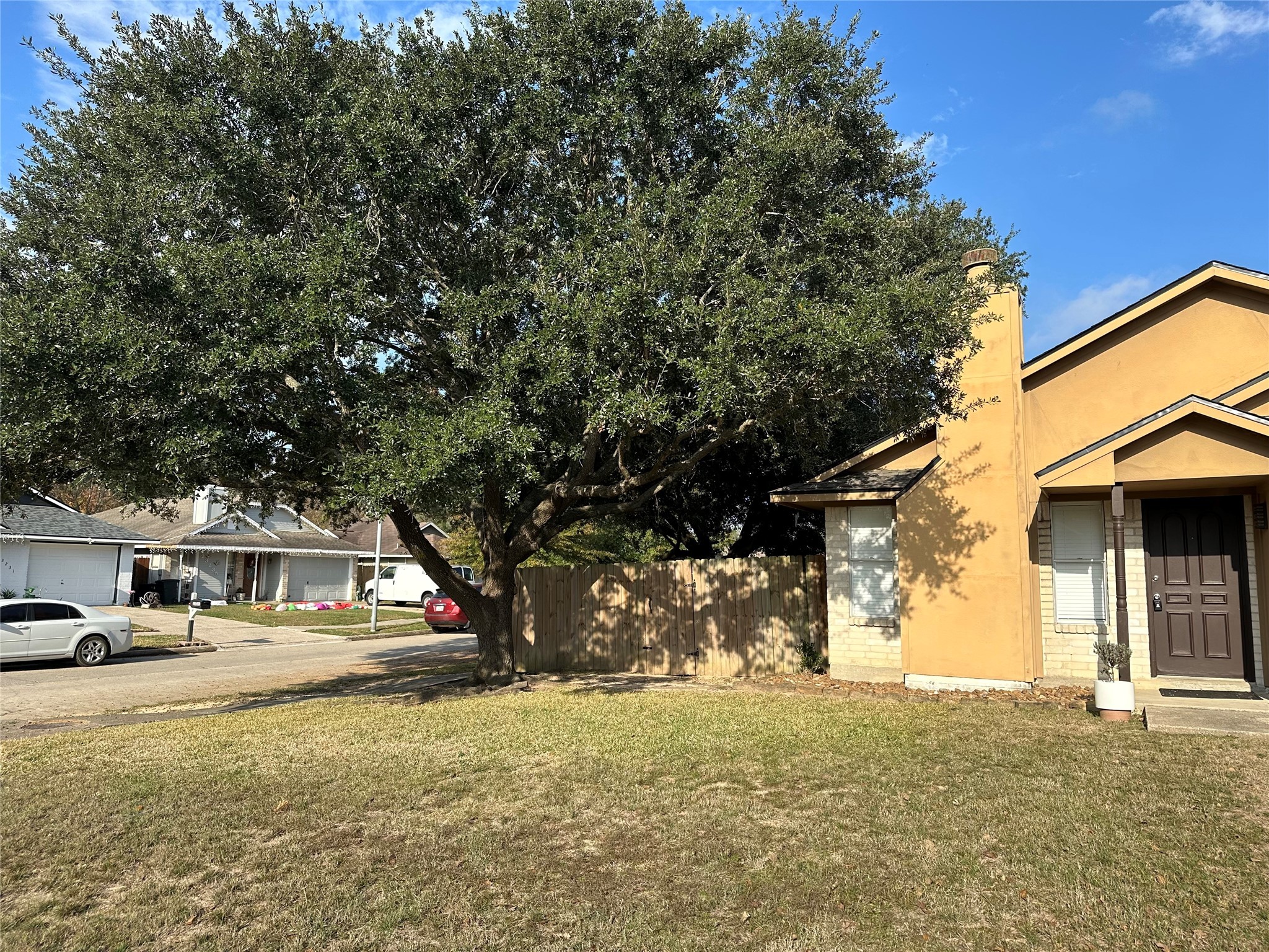 3103 Cliff Swallow Court Spring, TX 77373 - Photo 31 of 33 View of corner lot and tree. Fence surrounds side yard.