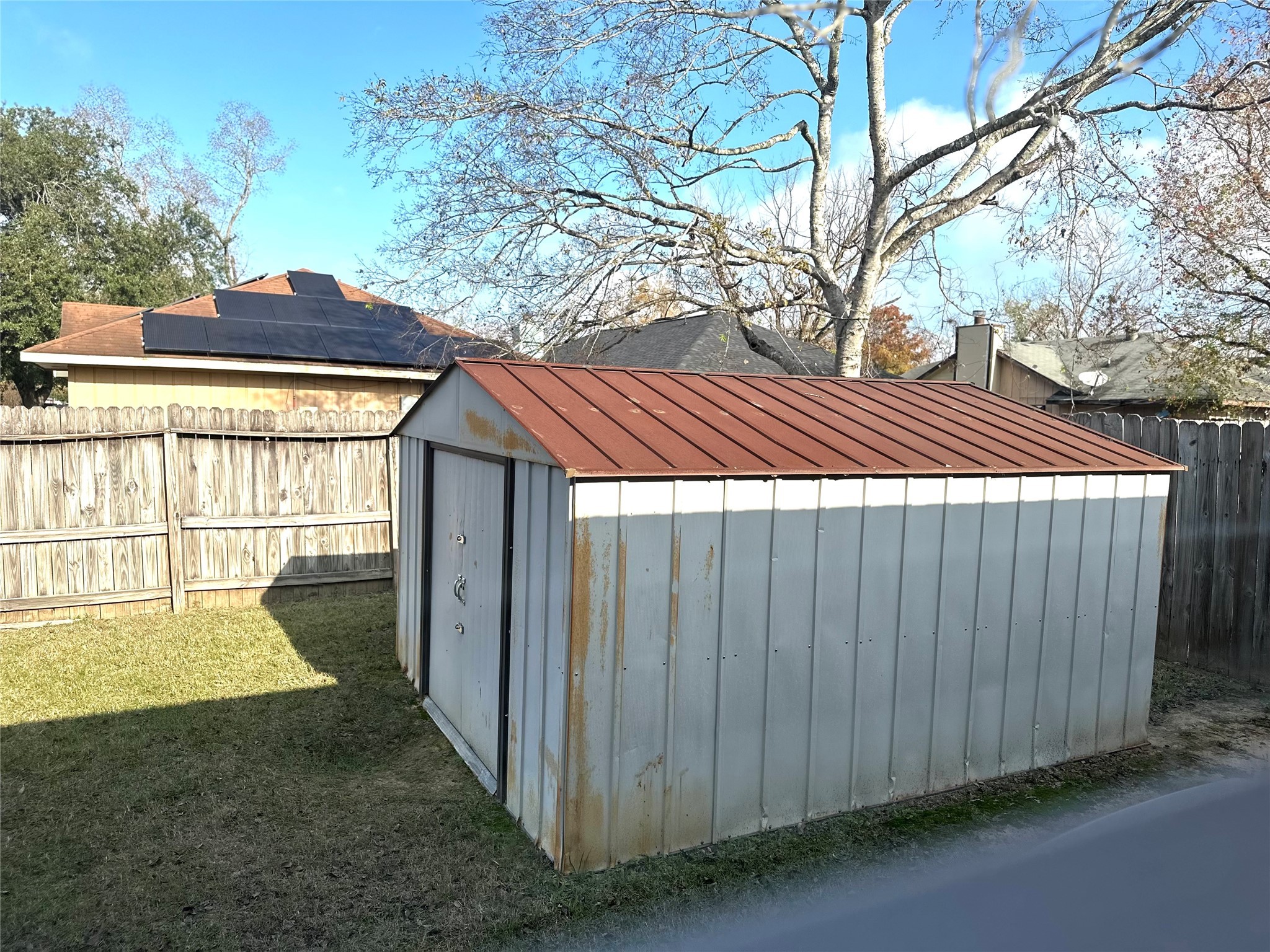 3103 Cliff Swallow Court Spring, TX 77373 - Photo 33 of 33 Large storage unit in back.