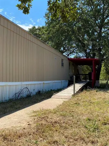 a backyard of a house
