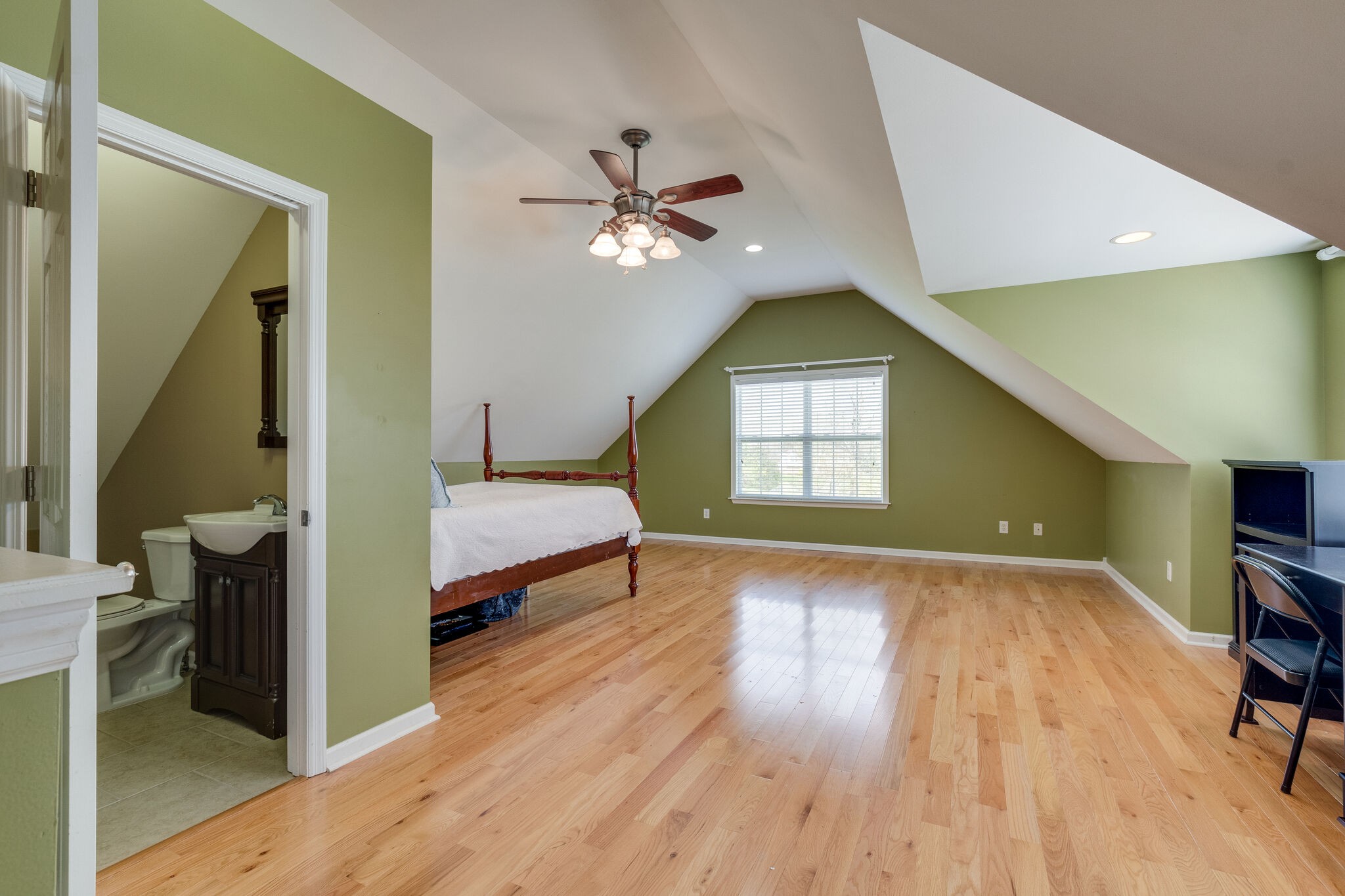 1978 Lasea Road Spring Hill, TN 37174 - Photo 26 of 31 a bedroom with a bed and a ceiling fan