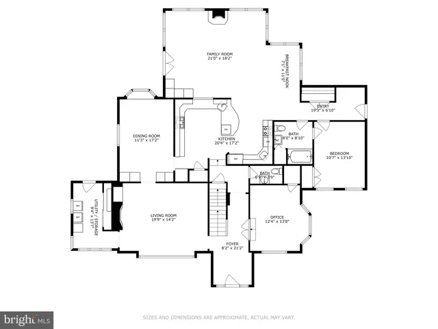 a view of a entryway door with wooden floor