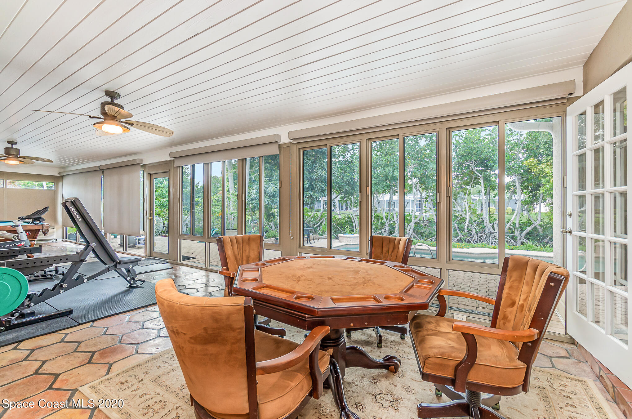 457 Turtle Circle Satellite Beach, FL 32937 - Photo 23 of 70 Sun Room w/ Windows to Pool & Bkyd