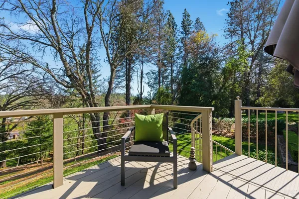 a view of a deck