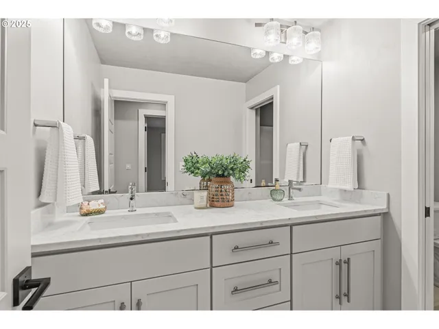 a view of a backyard with garden