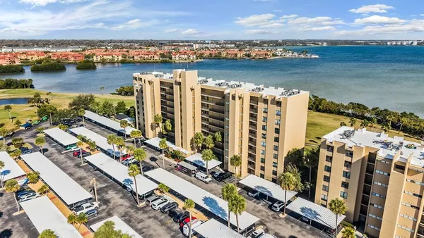 a view of city with ocean