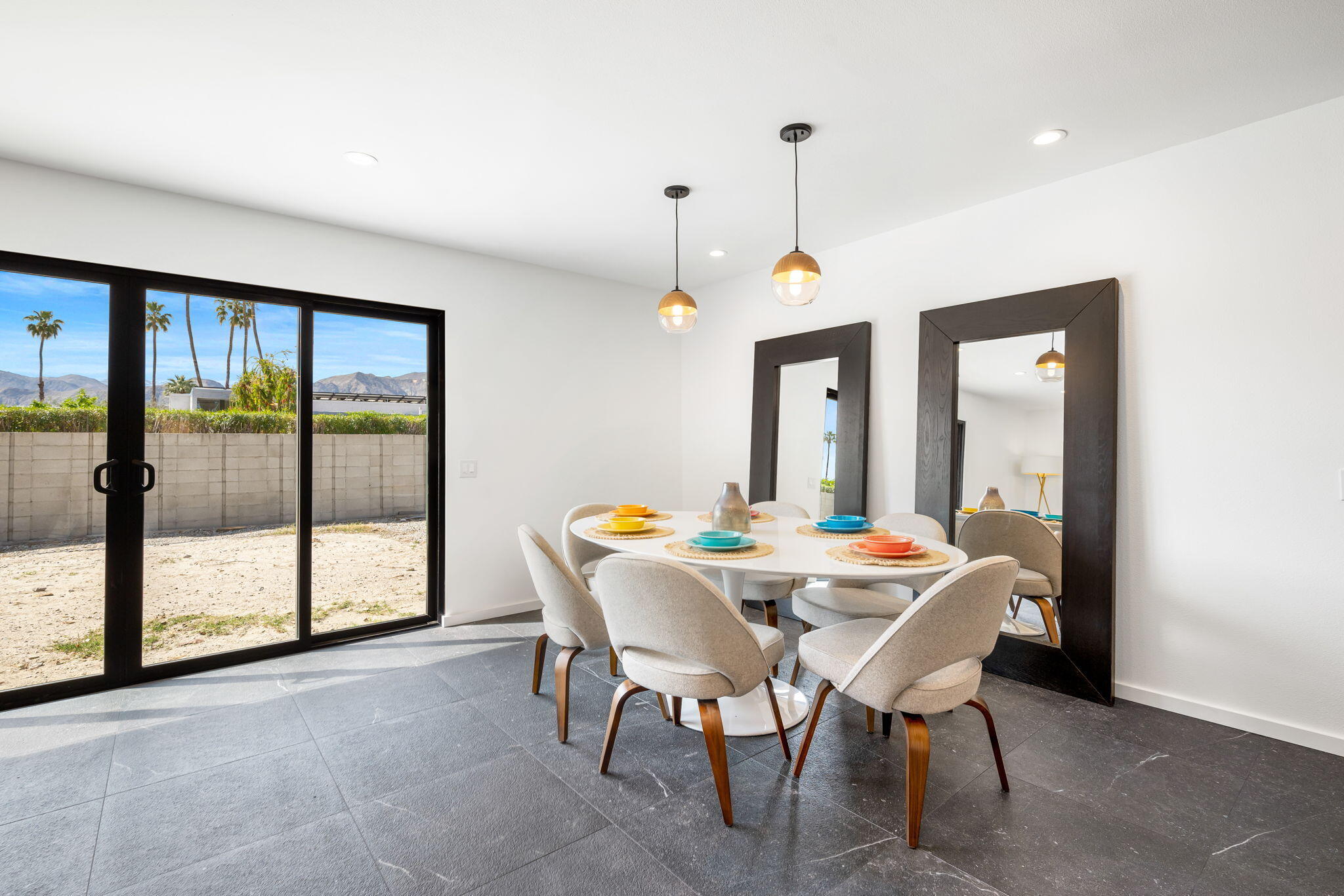 70131 Chappel Road Rancho Mirage, CA 92270 - Photo 13 of 42 a view of a dining room with furniture window and outside view