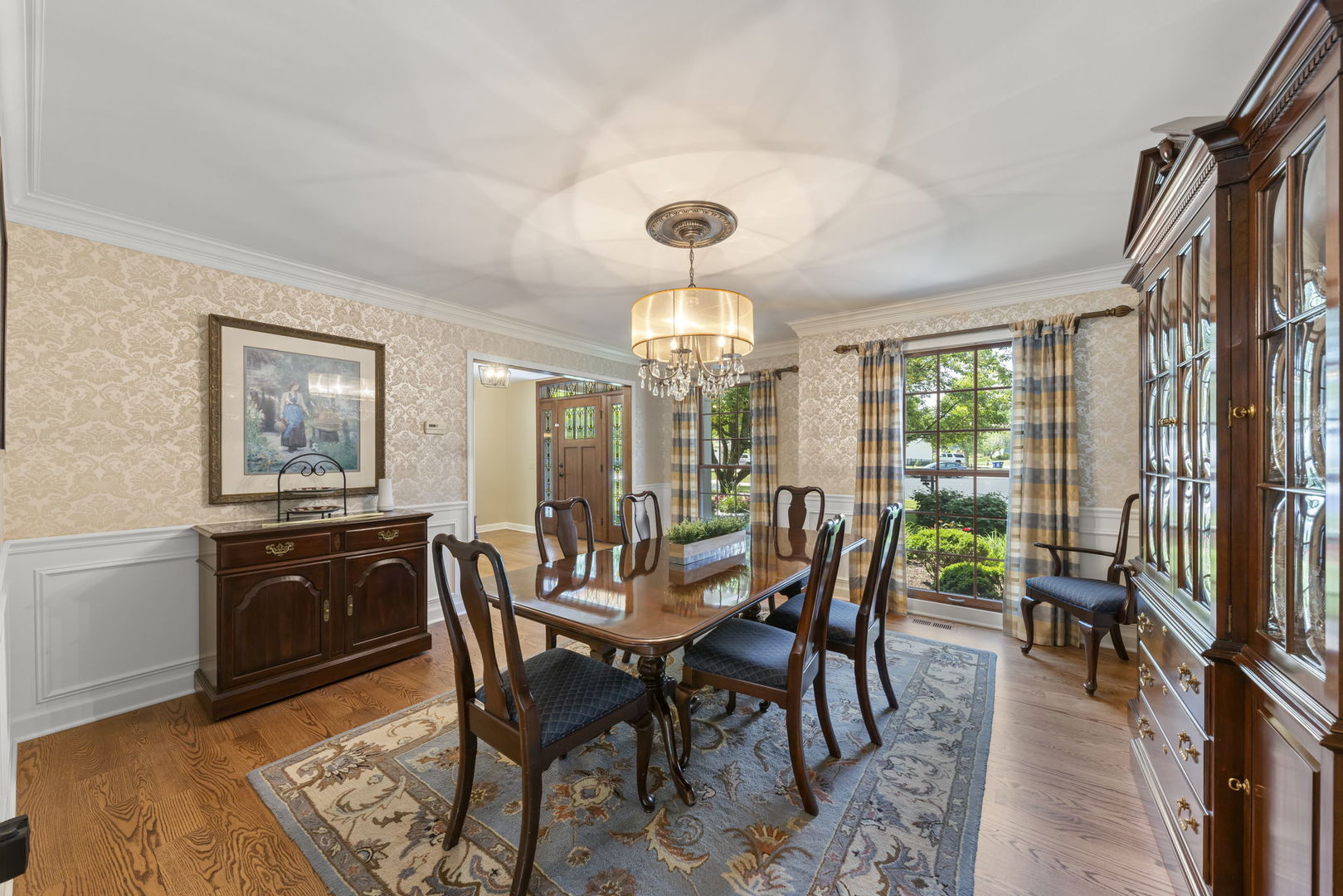 1921 Hampton Drive Wheaton, IL 60189 - Photo 14 of 54 a view of a dining room with furniture wooden floor and chandelier