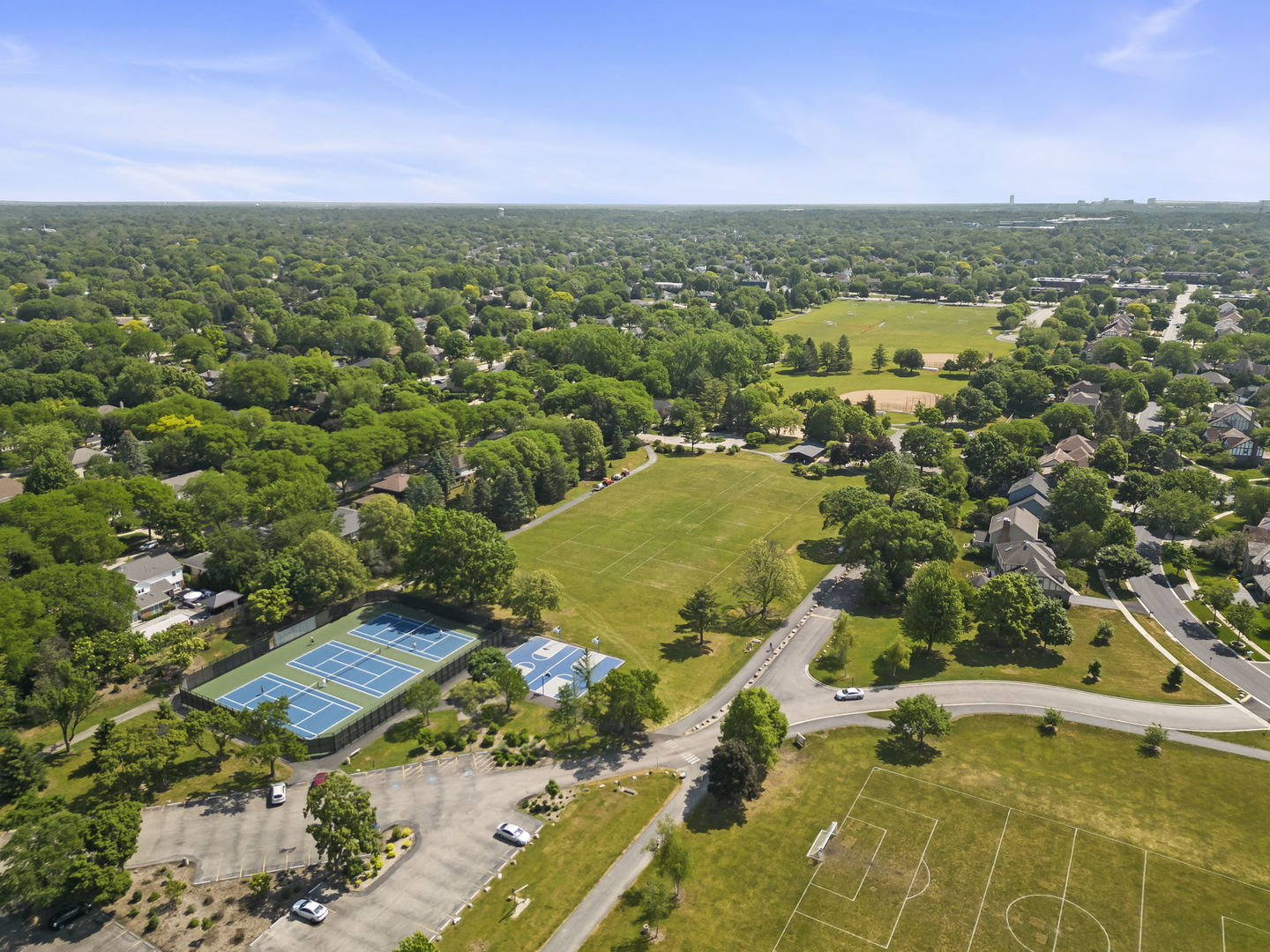 1921 Hampton Drive Wheaton, IL 60189 - Photo 39 of 54 an aerial view of residential houses with outdoor space