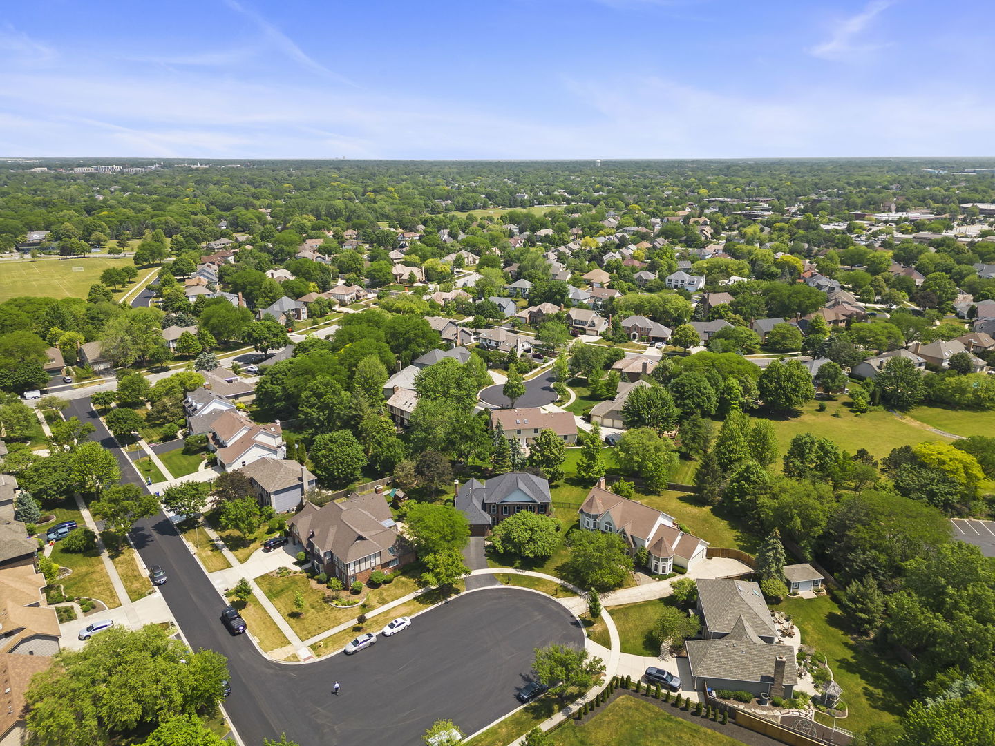 1921 Hampton Drive Wheaton, IL 60189 - Photo 44 of 54 an aerial view of residential houses with outdoor space and trees