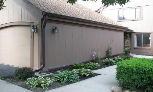 a backyard of a house