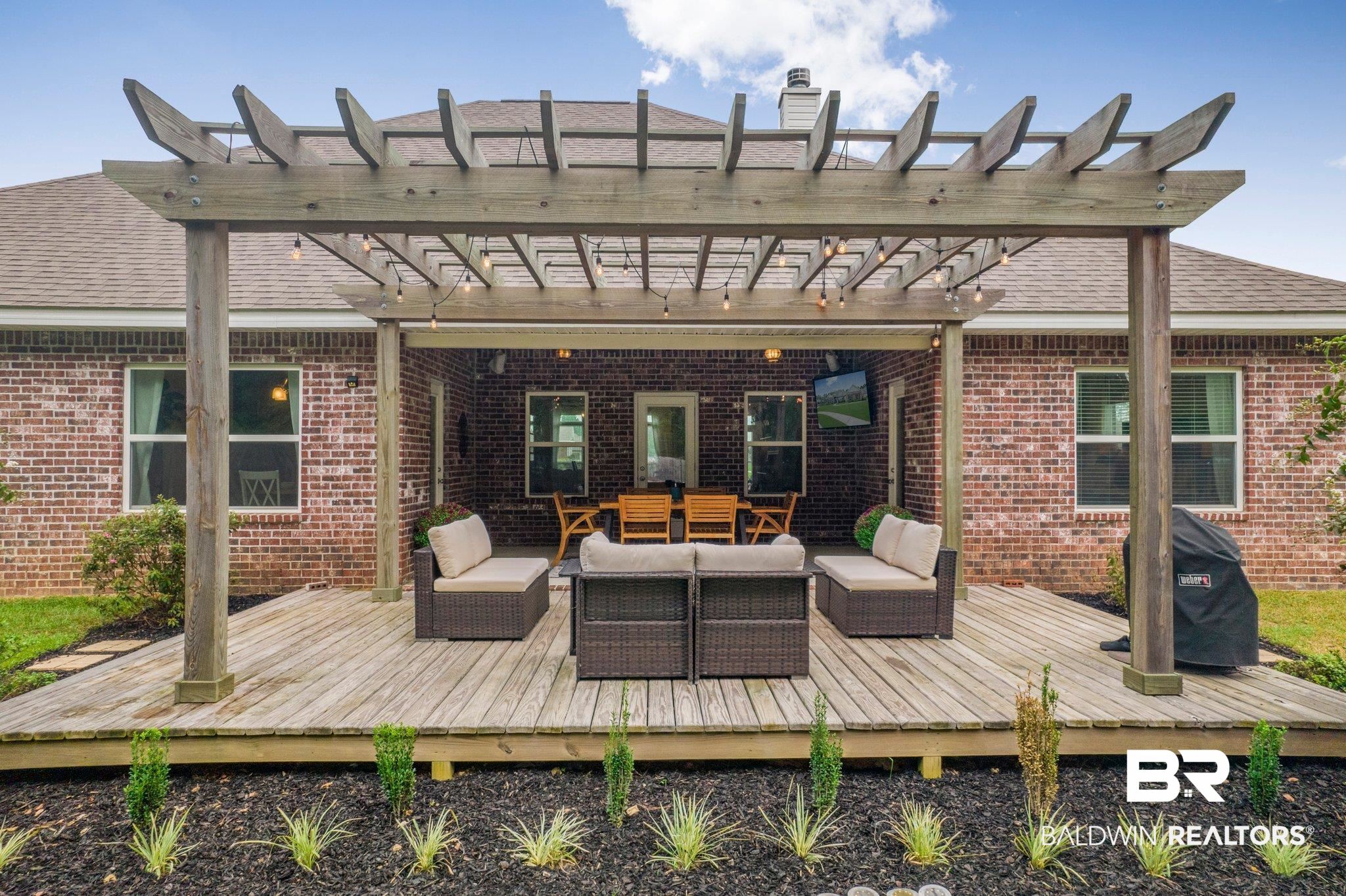 31225 Spoonbill Road Daphne, AL 36527 - Photo 29 of 41 Back Deck & Pergola