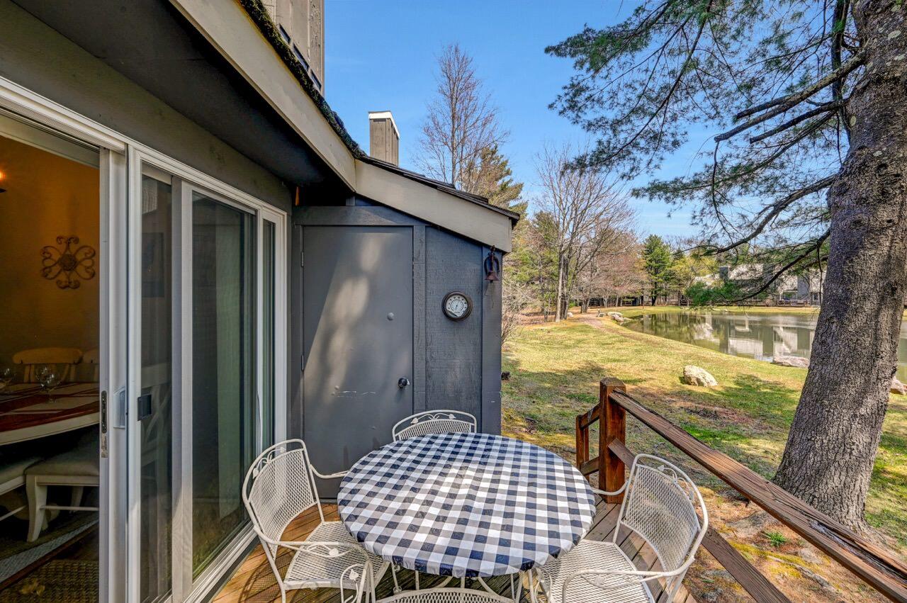 116 Snow Ridge Cir Lake Lake Harmony, PA 18624 - Photo 53 of 66 a view of balcony with wooden floor and outdoor seating