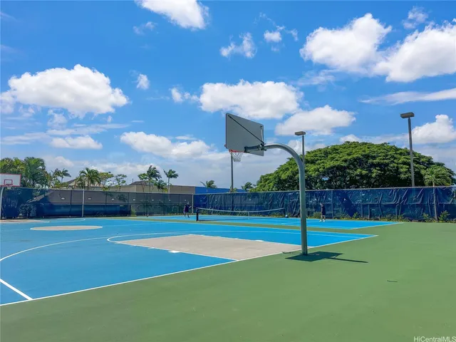 a view of a basketball court