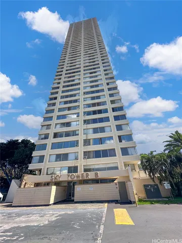 a front view of a building