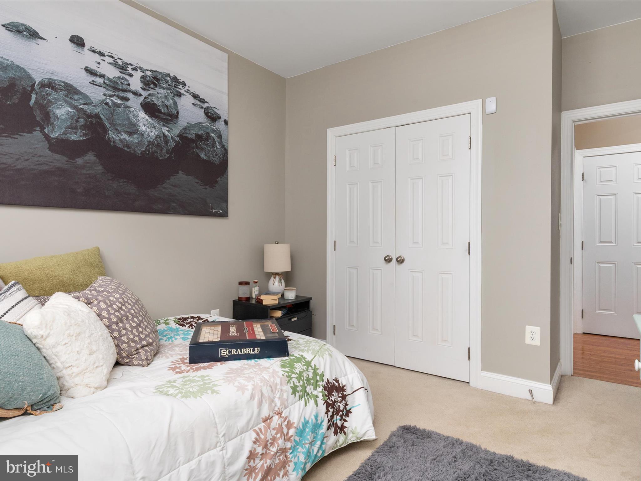 688 Red Cedar Road Annapolis, MD 21409 - Photo 21 of 54 a bedroom with a bed and painting on the wall