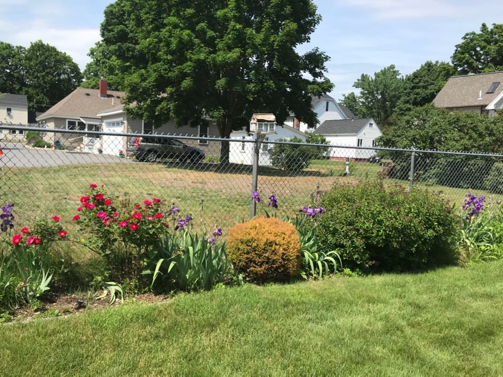 18 Page Street Shirley, MA 01464 - Photo 38 of 41 a view of a garden with flower plants and large trees