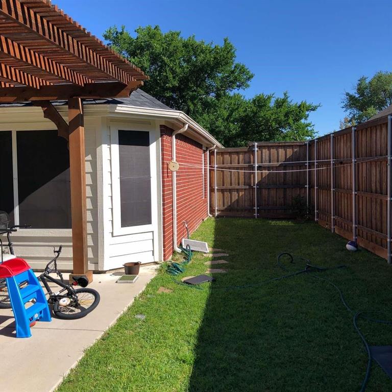 1202 Defford Lane Allen, TX 75002 - Photo 10 of 10 Fenced backyard featuring a pergola