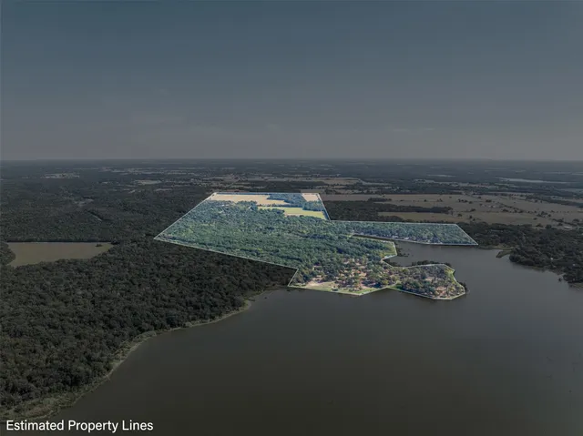 a view of dirt field with trees