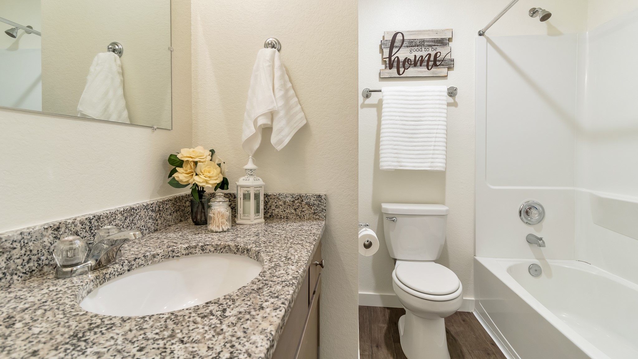 21155 Gosling Road, Unit 44C Spring, TX 77388 - Photo 12 of 31 a bathroom with a sink a toilet and bathtub