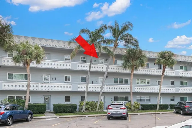 a car parked in front of a building