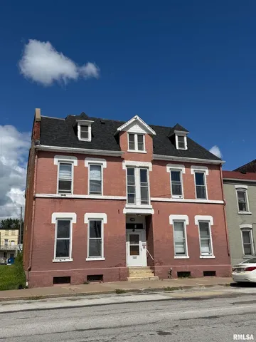 a front view of a building