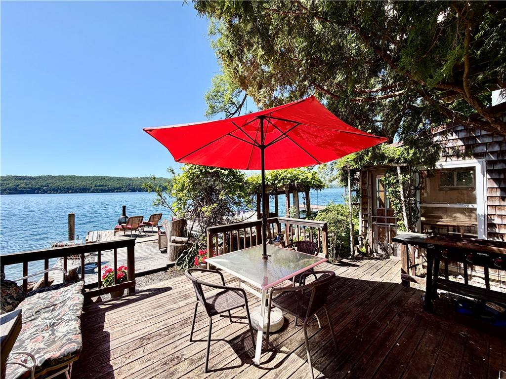 264 East Lake Road Middlesex, NY 14544 - Photo 12 of 50 AMAZING CAMP CONNEMARA - WATERVIEW DECK