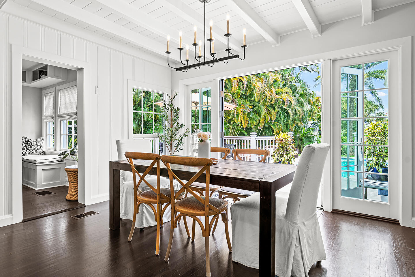 4206 Washington Road West Palm Beach, FL 33405 - Photo 15 of 50 a view of a dining room with furniture window and wooden floor