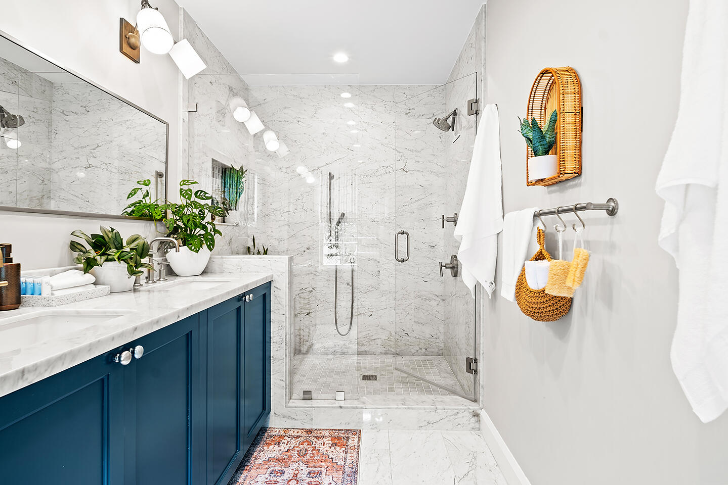 4206 Washington Road West Palm Beach, FL 33405 - Photo 28 of 50 a bathroom with a sink mirror and glass door