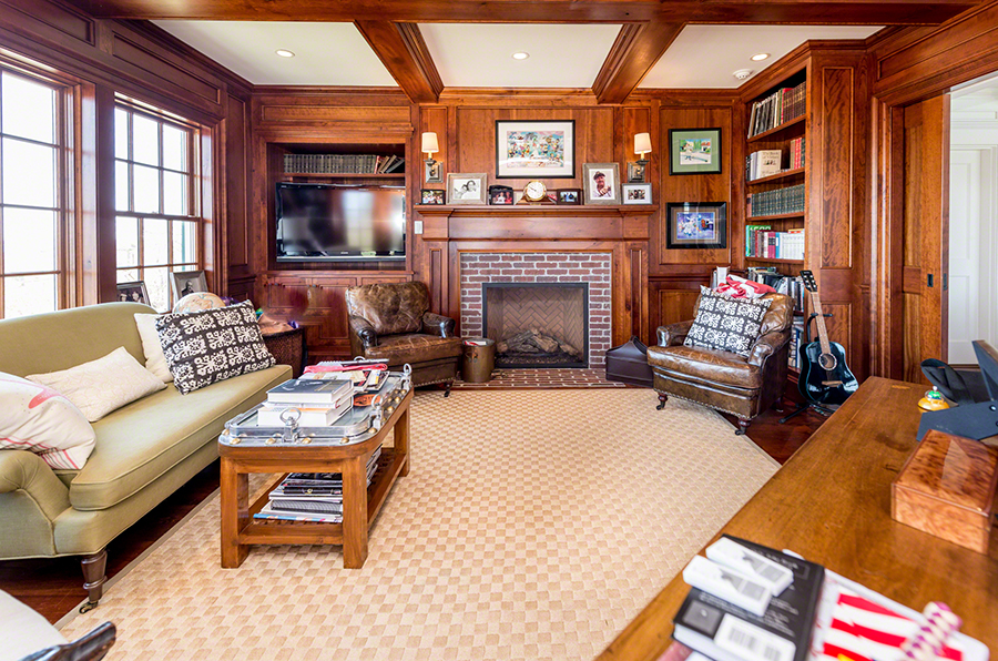 36 Down Harbor Road Edgartown, MA 02539 - Photo 23 of 54 a living room with furniture a fireplace and a flat screen tv