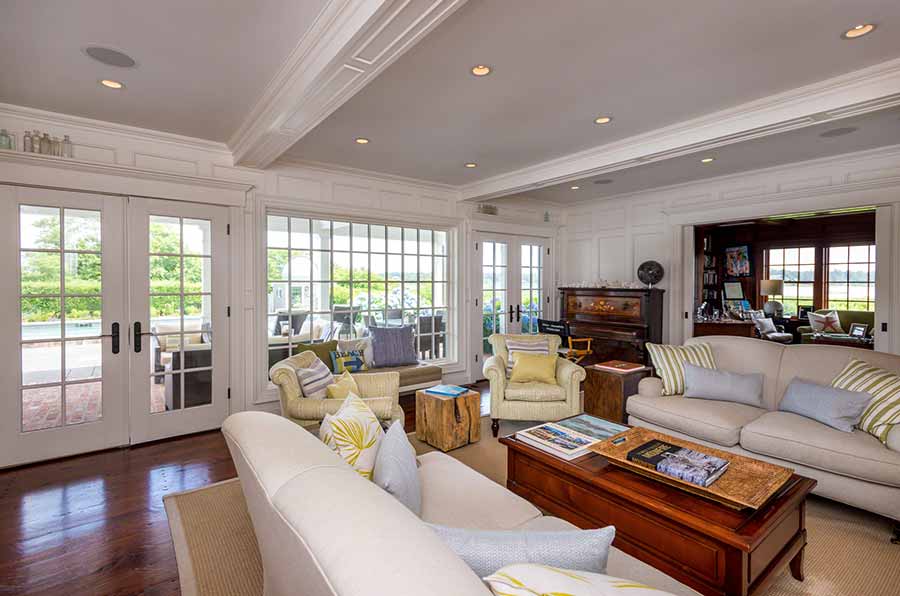 36 Down Harbor Road Edgartown, MA 02539 - Photo 8 of 54 a living room with furniture and a flat screen tv