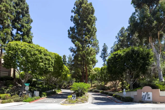 a view of a street with houses