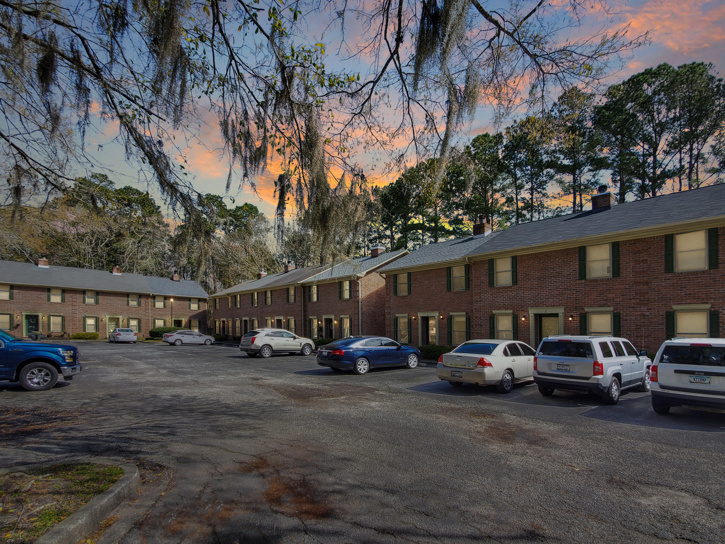 Community at dusk