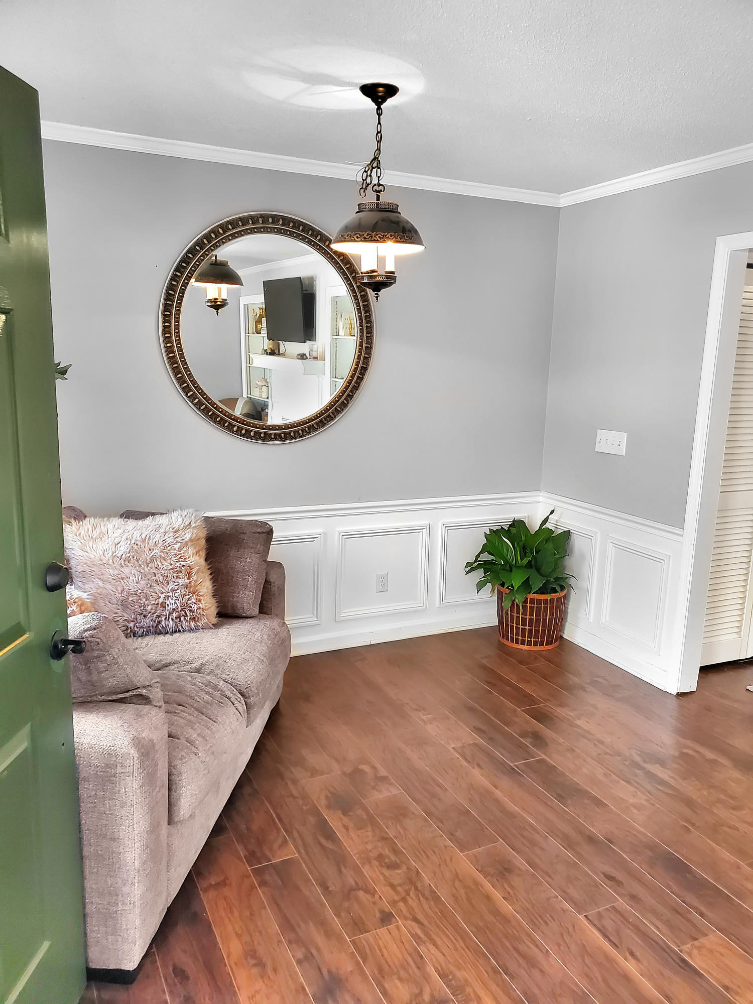 Inside front door