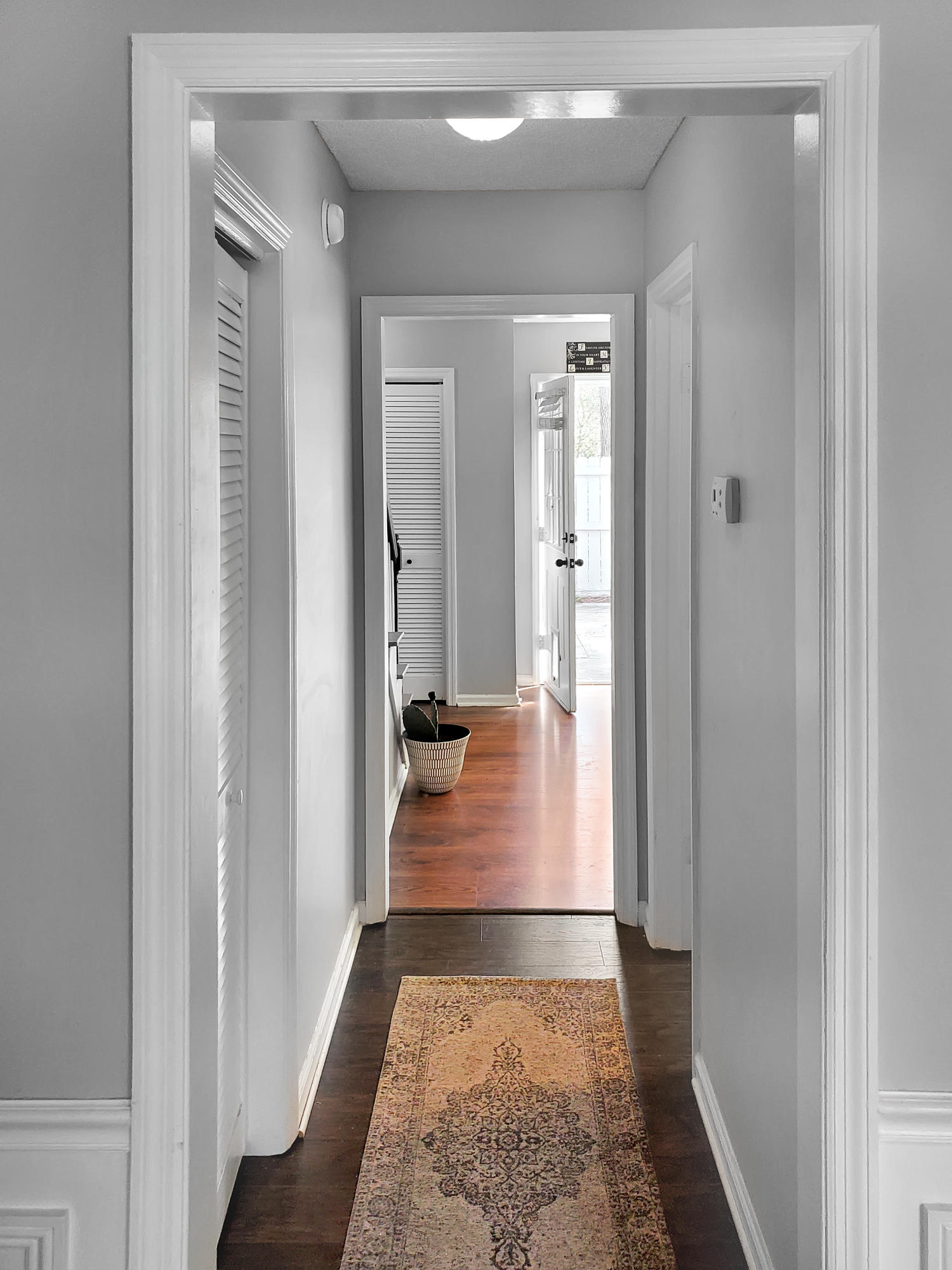 going towards the kitchen