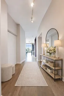 a view of living room and kitchen with furniture