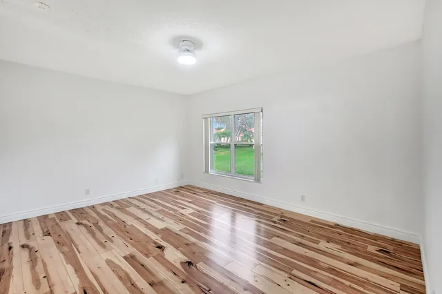 wooden floor in a room