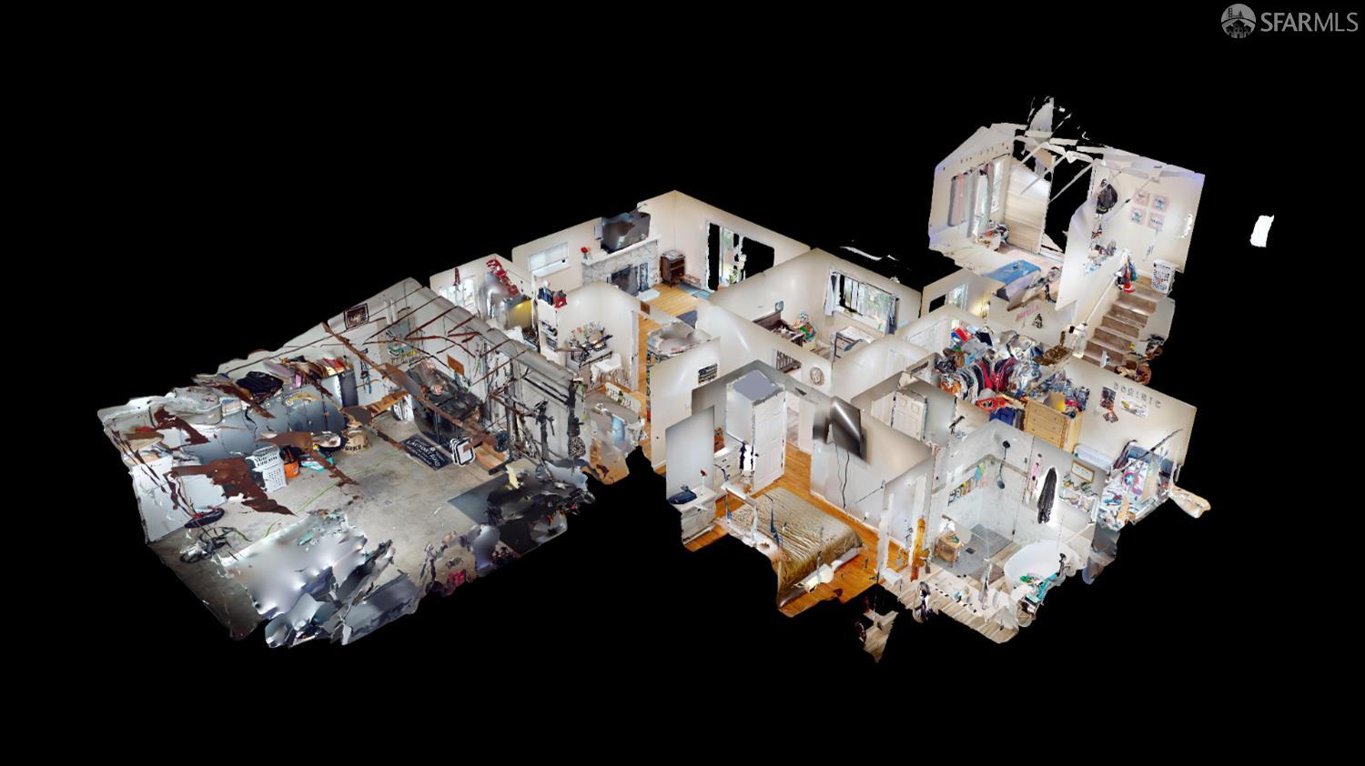 1155 Crespi Drive Pacifica, CA 94044 - Photo 26 of 29 overall interior view from virtual tour (Matterport)