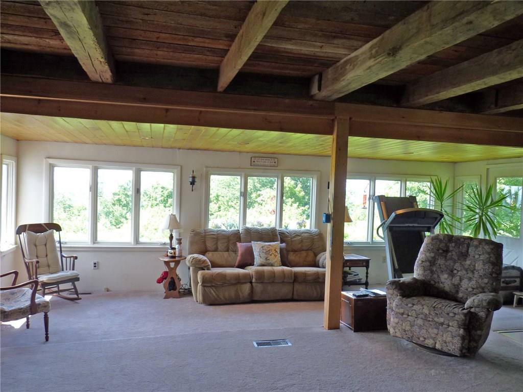 132 Eastbrook Road Franklin, ME 04634 - Photo 13 of 35 Nice exposed beams in living room