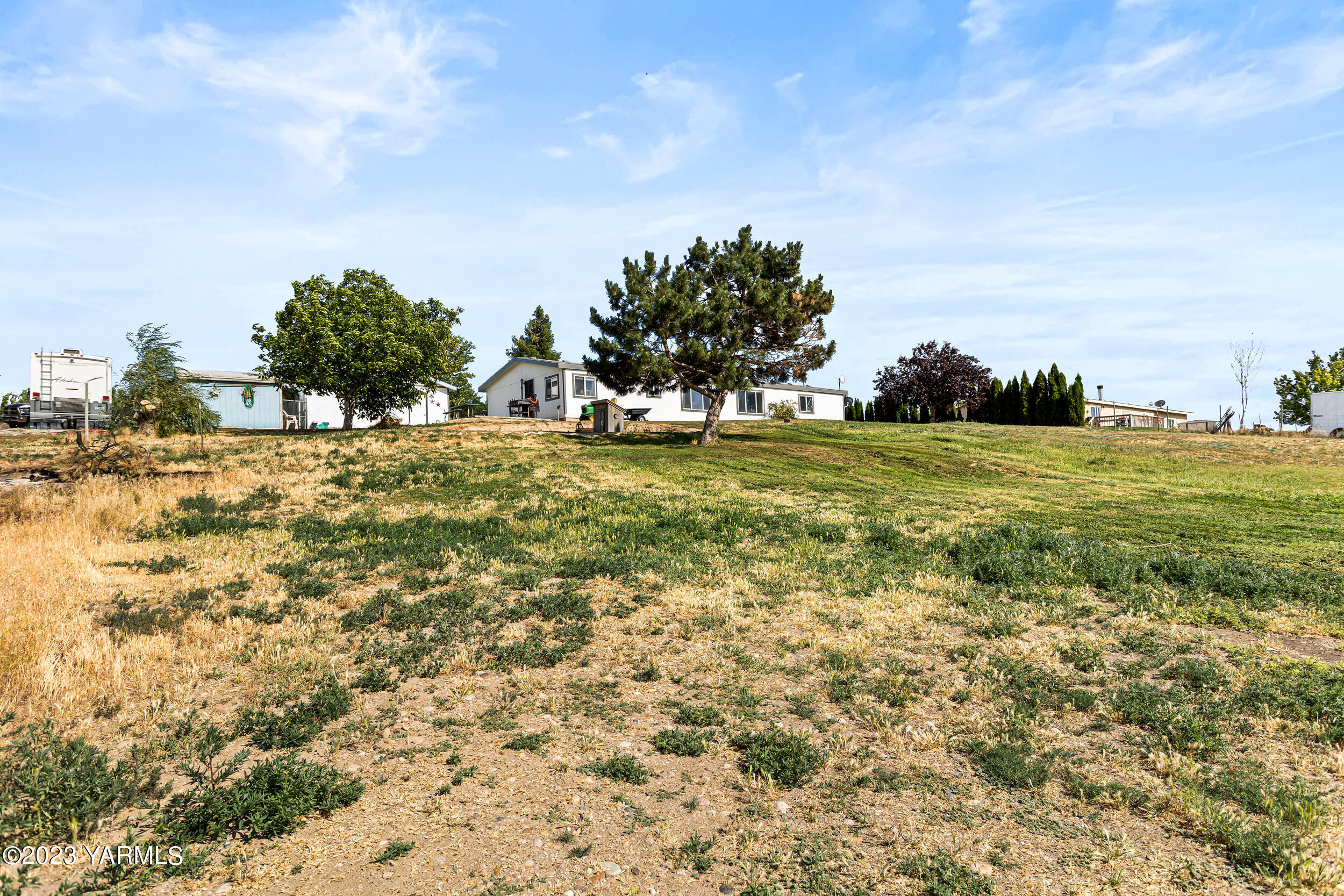 1460 North Bonair Road Zillah, WA 98953 - Photo 23 of 27 a view of a field with an trees in front of it