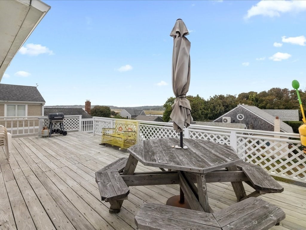 35 Cliff Road South Scituate, MA 02050 - Photo 35 of 42 a view of roof deck with patio table and chairs