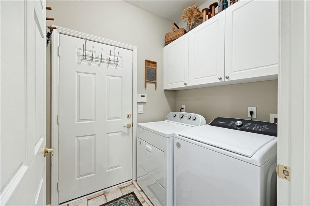 3236 Abbott Drive Southwest, Unit 8 Powder Springs, GA 30127 - Photo 28 of 34 a view of storage and utility room with washer and dryer