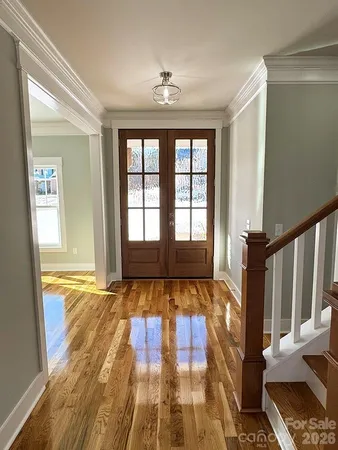 a view of an empty room and window