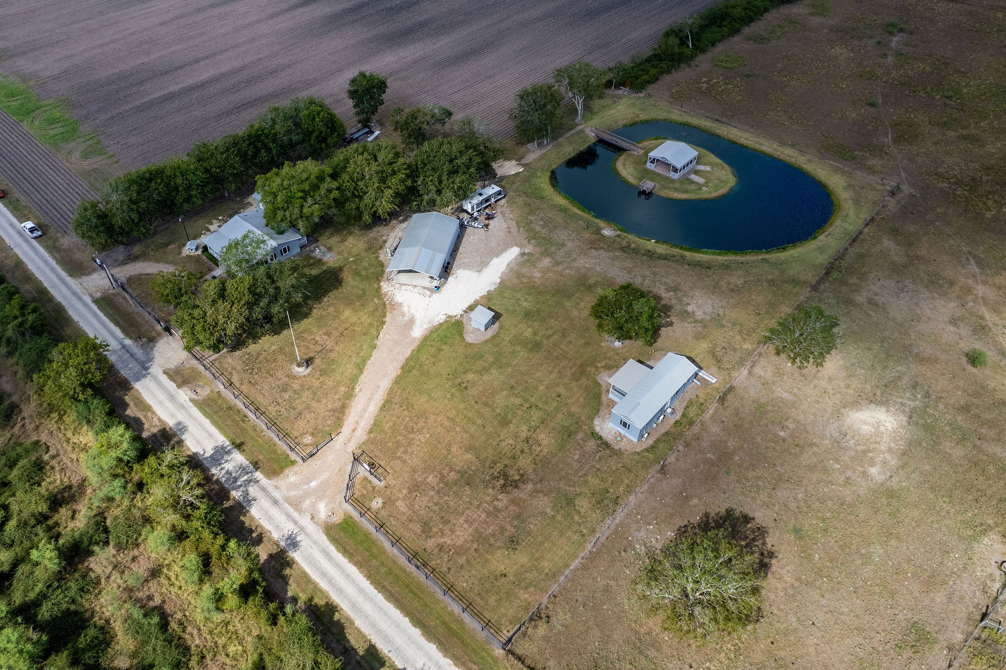 190 Hood Road Inez, TX 77968 - Photo 28 of 29 an aerial view of a house having outdoor space