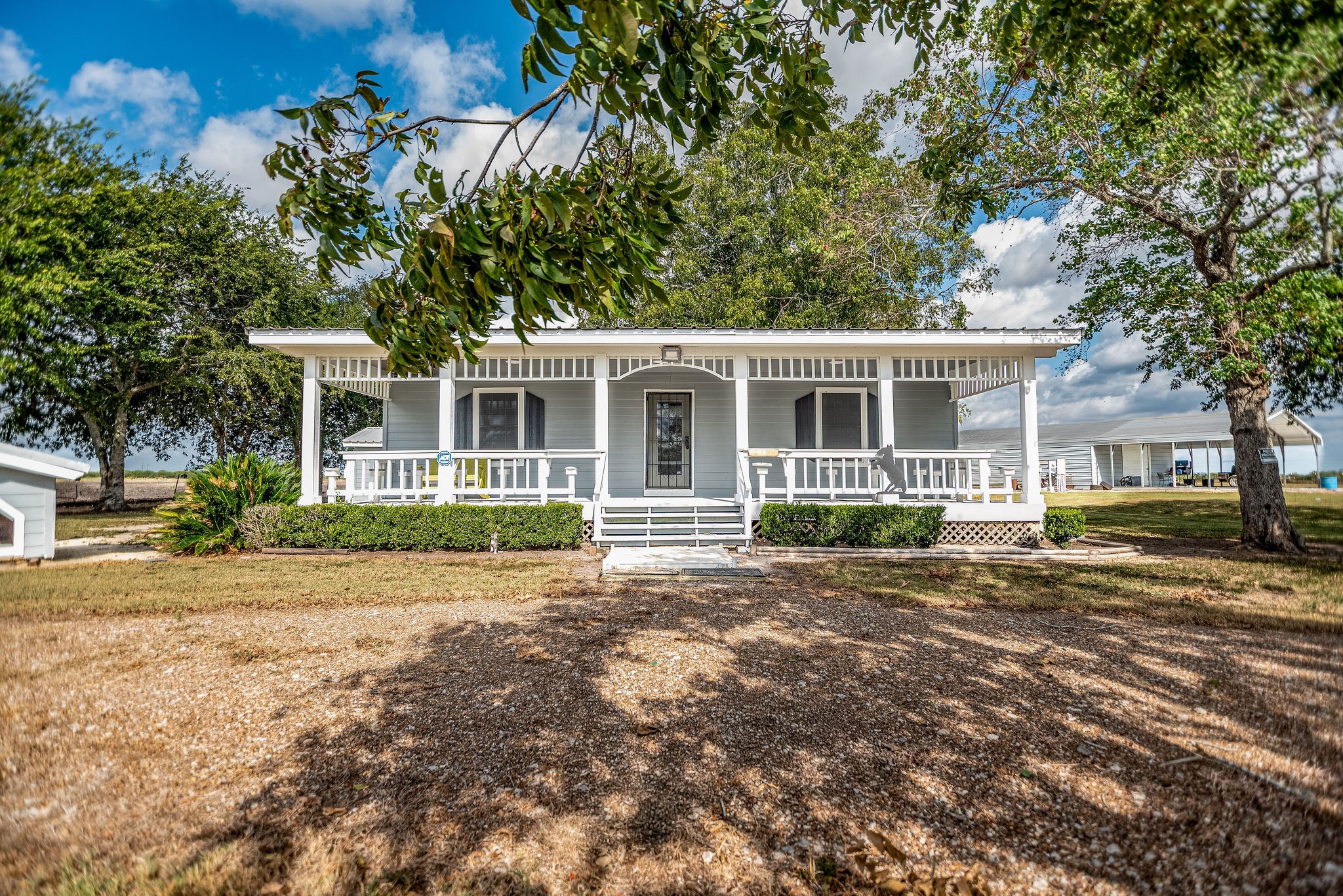 190 Hood Road Inez, TX 77968 - Photo 3 of 29 a view of a house with a backyard