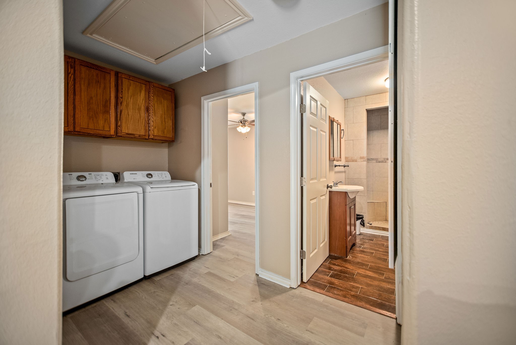 190 Hood Road Inez, TX 77968 - Photo 8 of 29 a view of a storage & utility room with a sink