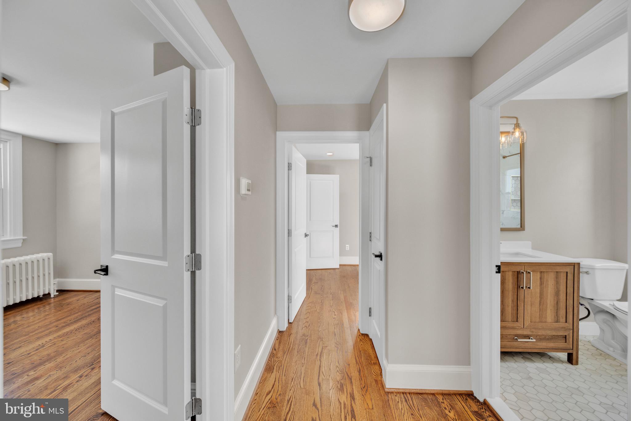6018 2nd Street Northwest Washington, DC 20011 - Photo 12 of 29 Upstairs Hallway