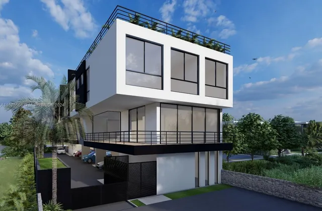 a front view of a house with balcony